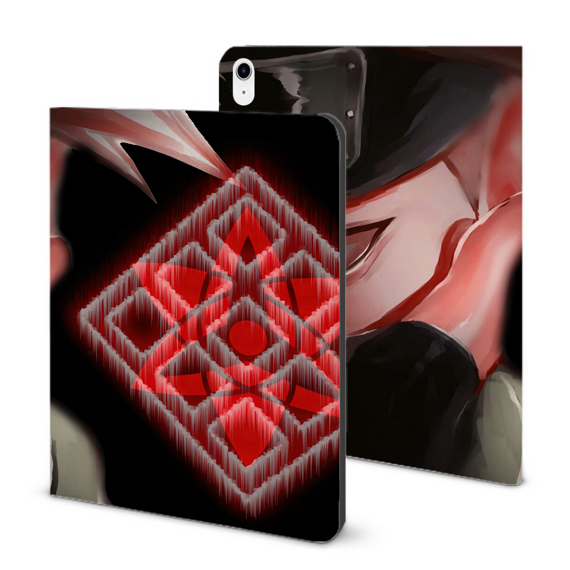 （画像用） NARUTO -ナルト- NARUTO -ナルト- 疾風伝 IPad ケース ブック型 PUレザー TPU 耐衝撃 軽量 薄型 ペン収納なし 全面保護 IPad 各モデル対応